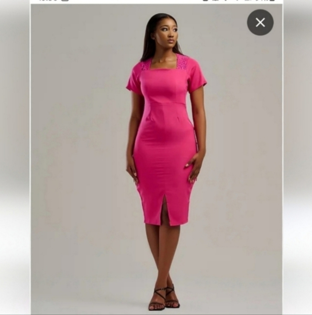 Nwt Liz Claiborne size 6 hot pink dress